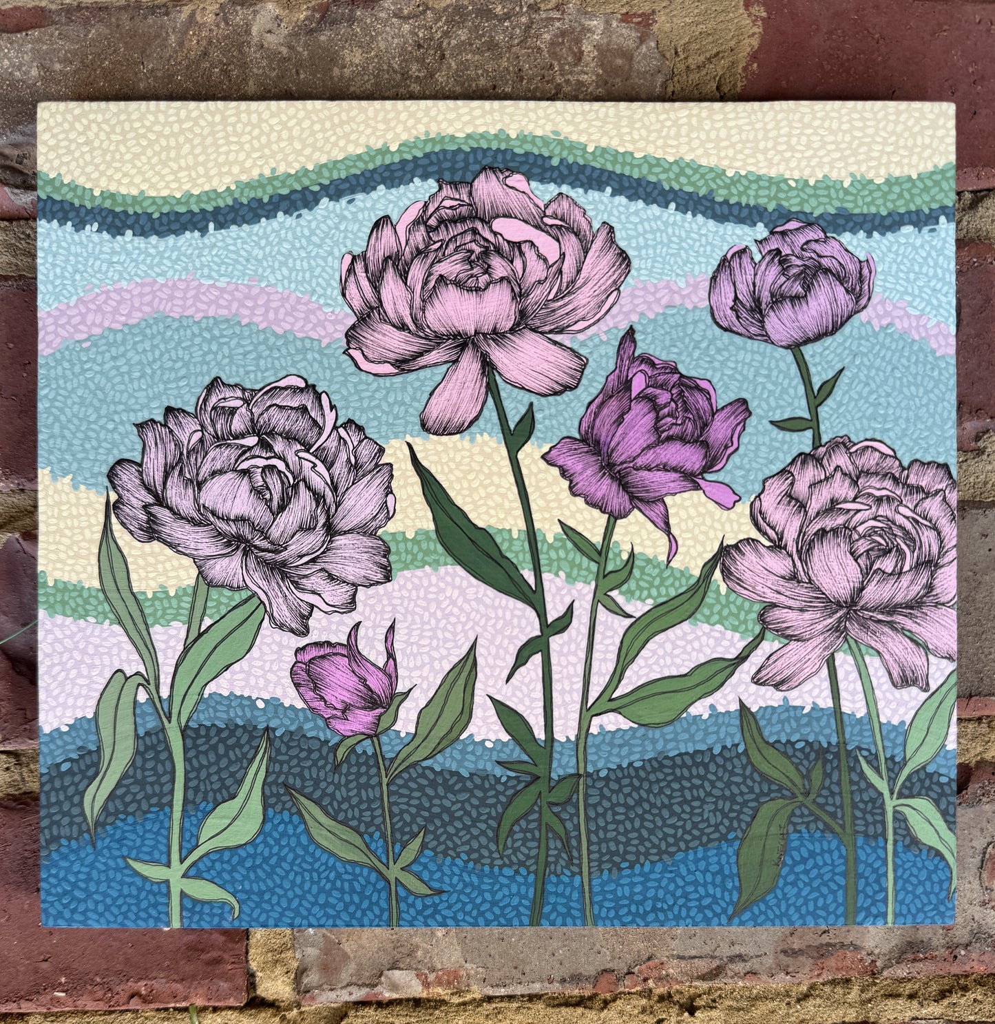 "Early Evening Peonies"